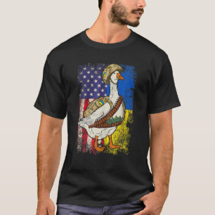 Funny Goose Cat Ukraine I Stand With Ukraine Ukrai T-Shirt