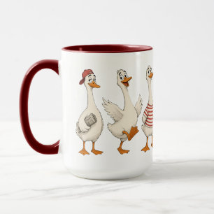 Funny Goose Character Set Mug