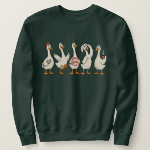 Funny Goose Character Set Sweatshirt