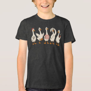 Funny Goose Character Set Tri-Blend Shirt