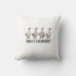 Funny Goose Emergency Honk Vintage Shirt Design_1 Cushion