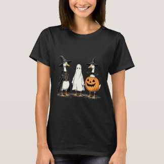 Funny Goose Halloween Shirt Witch Ghost Pumpkin Gr