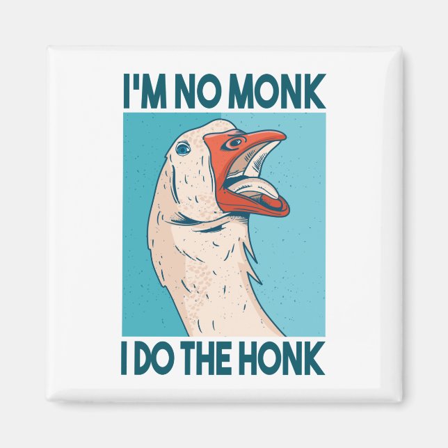 Funny Goose Honk Bird Magnet (Front)