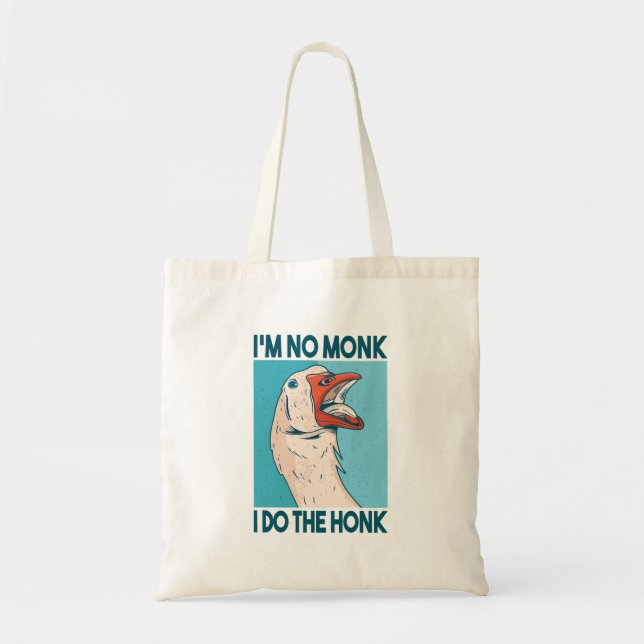 Funny Goose Honk Bird Tote Bag (Front)