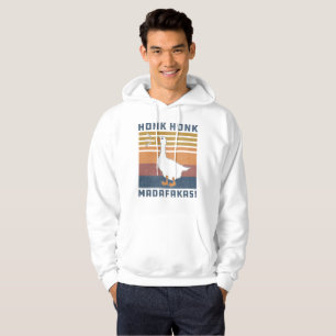 Funny Goose Honk Honk Madafakas Retro Vintage Duck Hoodie