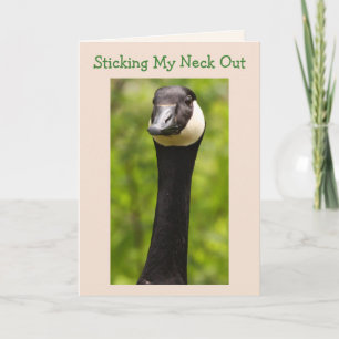 Funny Goose Joke Birthday Card