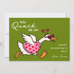 Funny Goose Kids Classroom Valentines Day Card