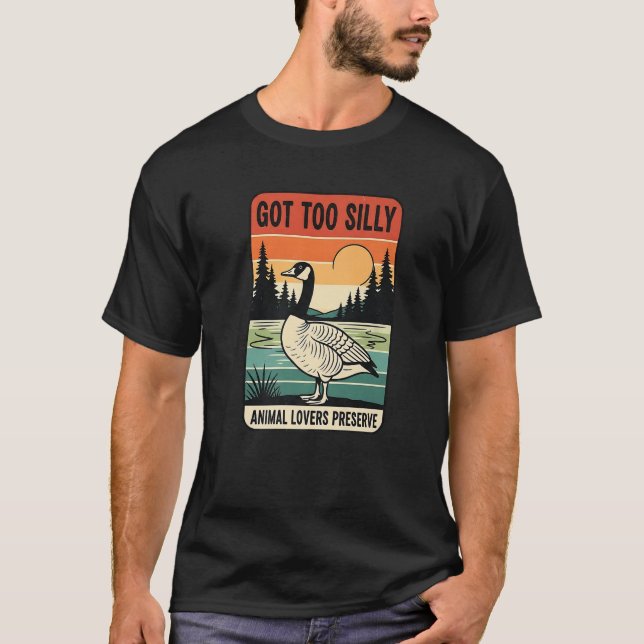 Funny Goose National Park Retro Animal Lover Got T T-Shirt (Front)