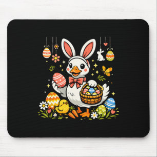 Funny Goose Outfit Easter Ears Geese Bunny Design Mouse Mat