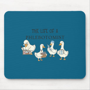 Funny goose phlebotomy technician graduation lab mouse mat