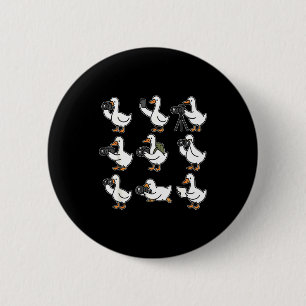 Funny Goose Photographer Photography Camera Photo 6 Cm Round Badge