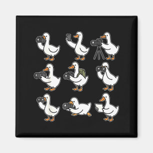 Funny Goose Photographer Photography Camera Photo Magnet