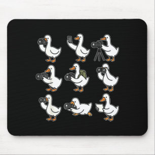 Funny Goose Photographer Photography Camera Photo  Mouse Mat