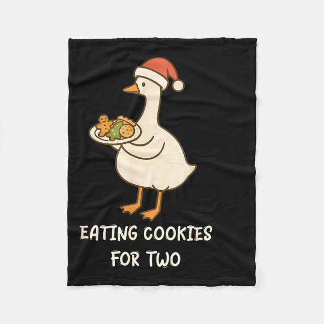 Funny Goose Pregnancy Pregnant Announcement To Hus Fleece Blanket (Front)