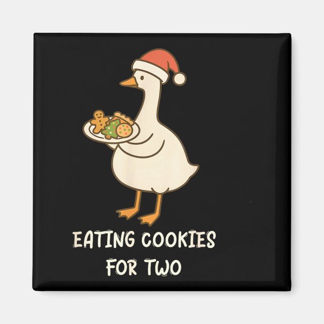 Funny Goose Pregnancy Pregnant Announcement To Hus Magnet (Front)