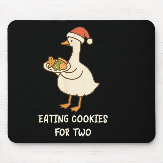 Funny Goose Pregnancy Pregnant Announcement To Hus Mouse Mat (Front)