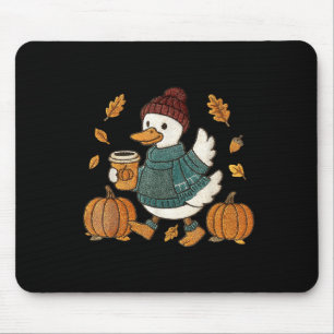 Funny Goose Pumpkin Thanksgiving Autumn Fall Yall Mouse Mat