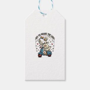 Funny Goose Scooter Love Vintage Shirt Design_1 Gift Tags