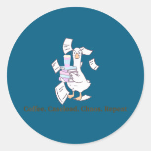 Funny goose sped teacher para ot graduationFunny g Classic Round Sticker
