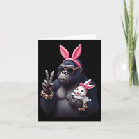 Funny Gorilla Bunny Cool Easter, Cute &amp; Edgy A