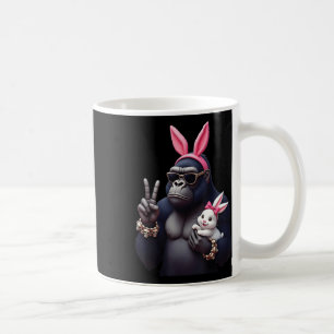 Funny Gorilla Bunny Cool Easter, Cute & Edgy A Coffee Mug