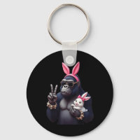 Funny Gorilla Bunny Cool Easter, Cute &amp; Edgy A