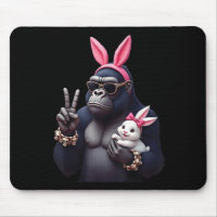 Funny Gorilla Bunny Cool Easter, Cute & Edgy A