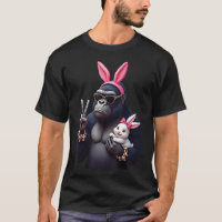 Funny Gorilla Bunny Cool Easter, Cute & Edgy A