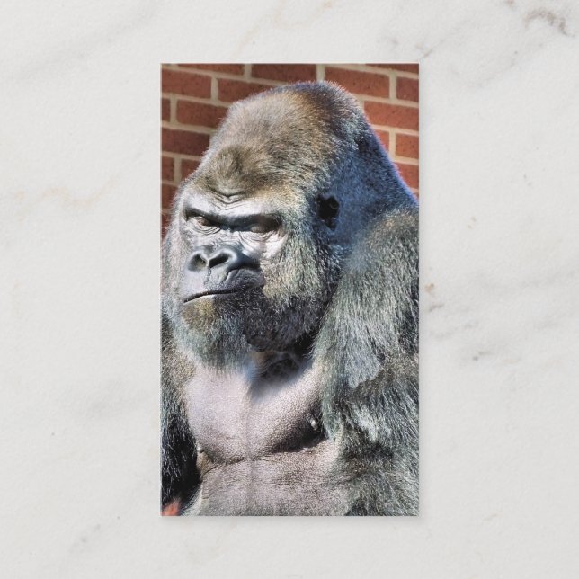 FUNNY GORILLA BUSINESS CARD (Front)