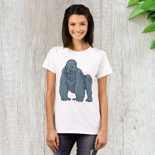 Funny Gorilla Cool Blue Ape Animal Design T-Shirt