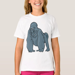 Funny Gorilla Cool Blue Ape Animal Design  T-Shirt