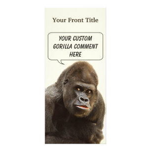 Funny Gorilla custom rack cards
