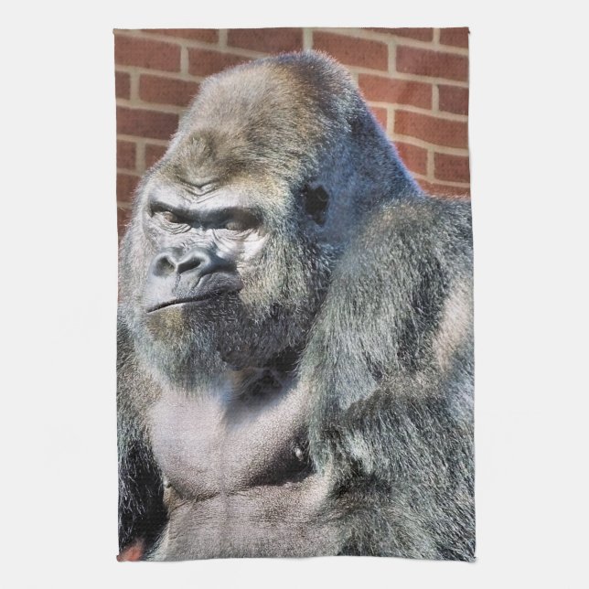 FUNNY GORILLA TEA TOWEL (Vertical)