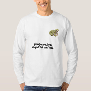 ✨ Funny Gossip Frog Quote T-Shirt " Drink&talk