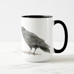 Funny Got Coffee, Where's Cake? Ravens Bird Mug