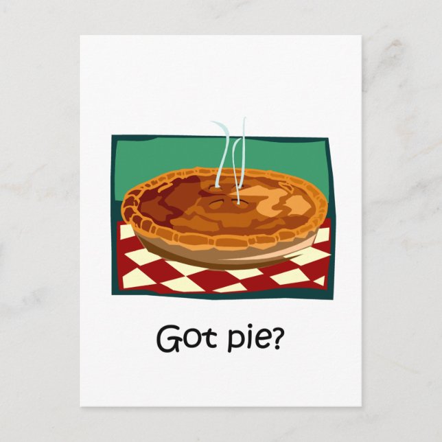 Funny got pie postcard (Front)