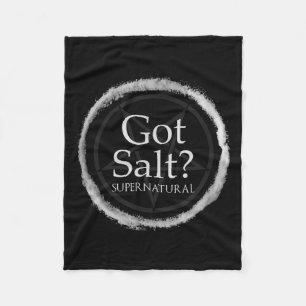 Funny Got Salt Supernatural Salt Circle Lit Gft Te Fleece Blanket
