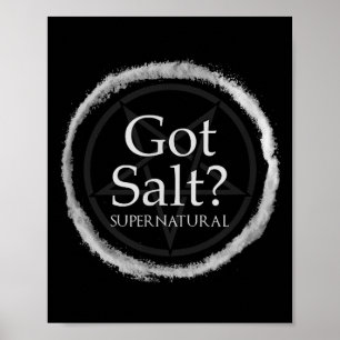 Funny Got Salt Supernatural Salt Circle Lit Gft Te Poster