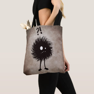 Funny Goth Evil Character Halloween Tote Bag