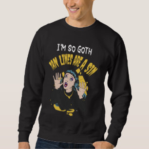Funny Gothic and Dark Occult Goth Art Emo Satanic Sweatshirt