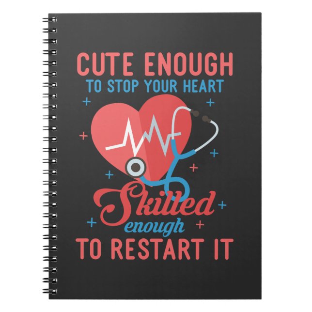 Funny Graduated Registered Nurse Student Nursing Notebook (Front)