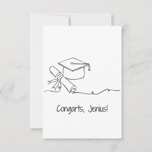 Funny Graduation Card (Front)