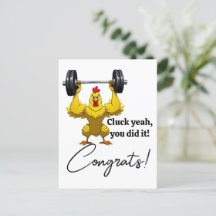 Funny Graduation Card – Chicken-Themed Congrats