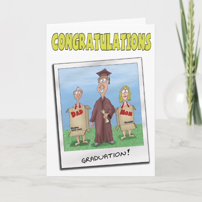 Funny Graduation Cards: Now get a Job Card (Front)