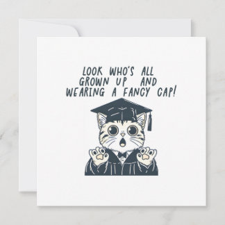 Funny Graduation Cat  Card