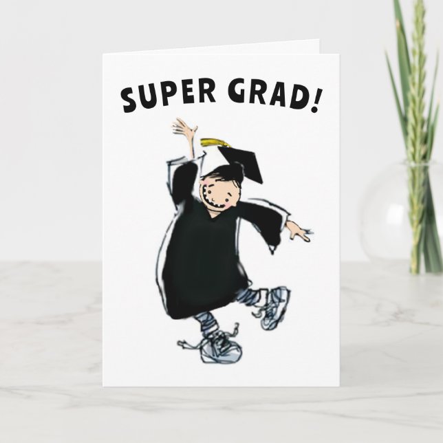 Funny Graduation Congrats Card (Front)