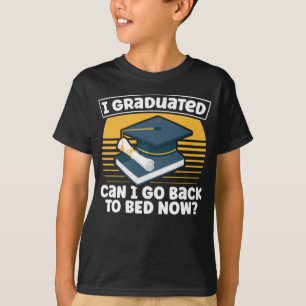 Funny Graduation Humour Lazy Student Sleepy T-Shirt