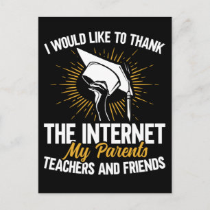 Funny Graduation Joke Graduate Sarcastic Student Postcard