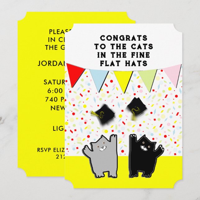 Funny Graduation Party Invites (Front/Back)