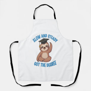 Funny Graduation Sloth Apron